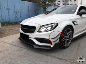Cstar Carbon Gfk Canards Front für Mercedes Benz W205 C205 AMG Sportpaket C63 Coupe Limo