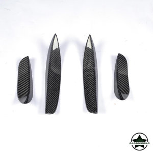 Cstar Carbon Gfk Canards Front für Mercedes Benz W205 C205 AMG Sportpaket C63 Coupe Limo