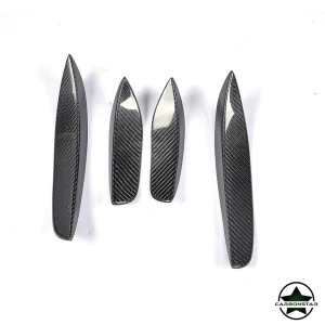 Cstar Carbon Gfk Canards Front für Mercedes Benz W205 C205 AMG Sportpaket C63 Coupe Limo
