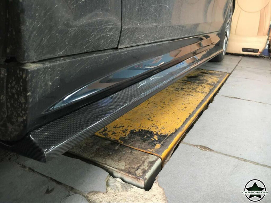 Cstar Carbon Gfk Seitenschweller für Mercedes Benz W204 C204 C63 AMG 2012+ Coupe / Limo