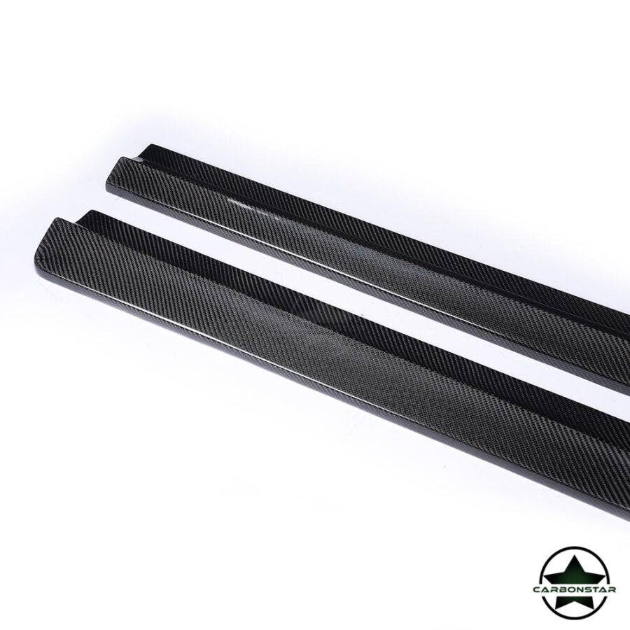 Cstar Carbon Gfk Seitenschweller für Mercedes Benz W204 C204 C63 AMG 2012+ Coupe / Limo