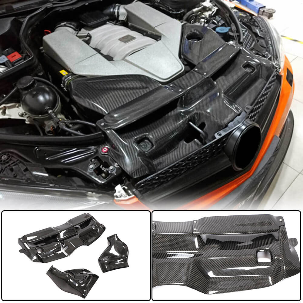 Cstar Carbon Gfk Air Intake Lufteinlass Filter Abdeckung für Mercedes Benz W204 C63 MOPF