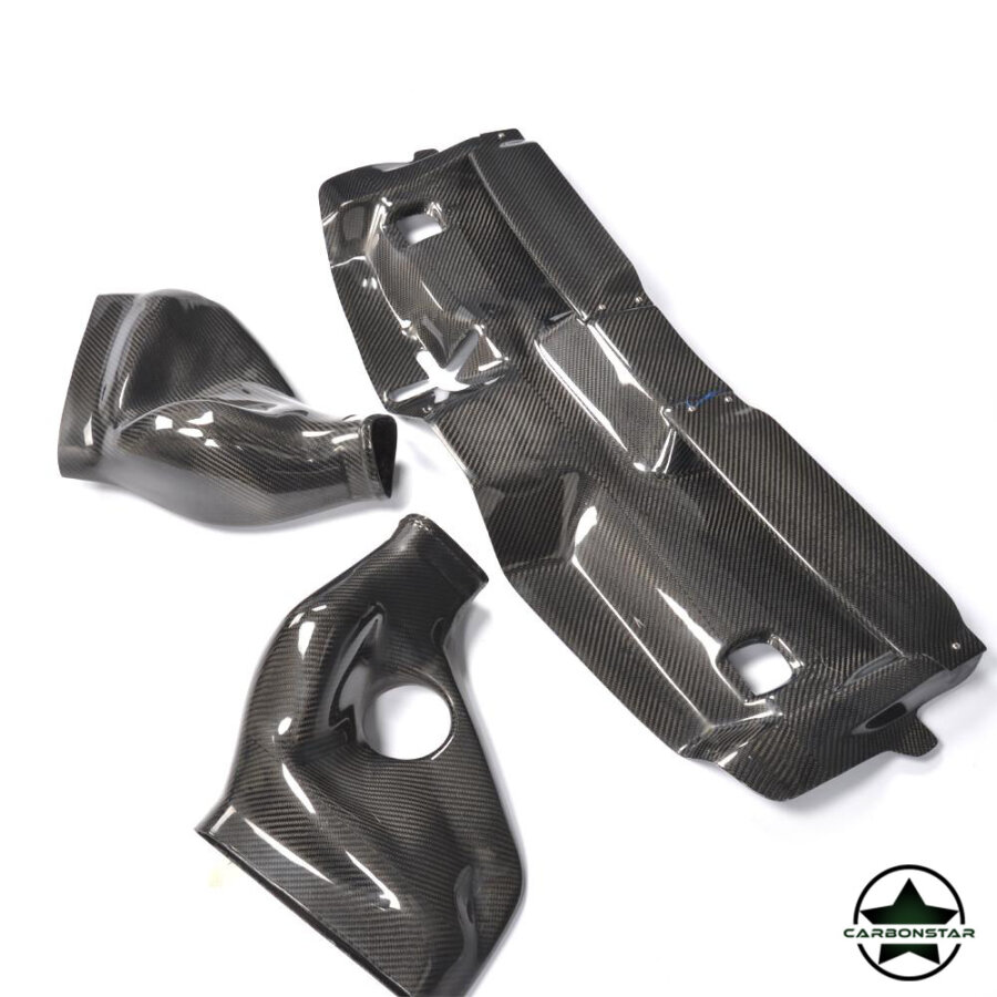 Cstar Carbon Gfk Air Intake Lufteinlass Filter Abdeckung für Mercedes Benz W204 C63 MOPF
