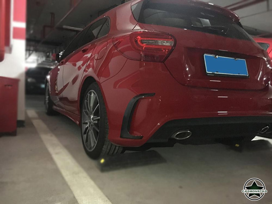 Cstar Carbon Gfk Abdeckung Stoßstange hinten für Mercedes Benz W176 A45 AMG