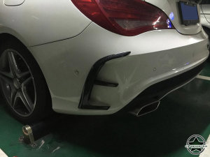 Cstar Carbon Gfk Abdeckung Sto&szlig;stange hinten f&uuml;r Mercedes Benz C117 X117 CLA45 AMG