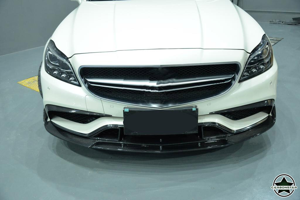 Cstar Carbon Gfk Frontlippe vorne Typ B für Mercedes Benz W218 CLS63 AMG MOPF 2015-2018
