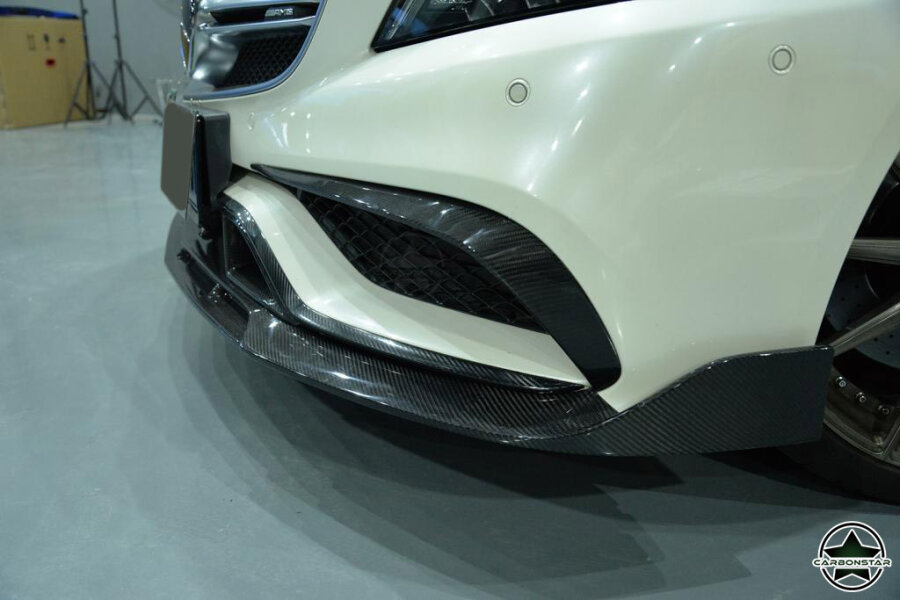 Cstar Carbon Gfk Frontlippe vorne Typ B für Mercedes Benz W218 CLS63 AMG MOPF 2015-2018