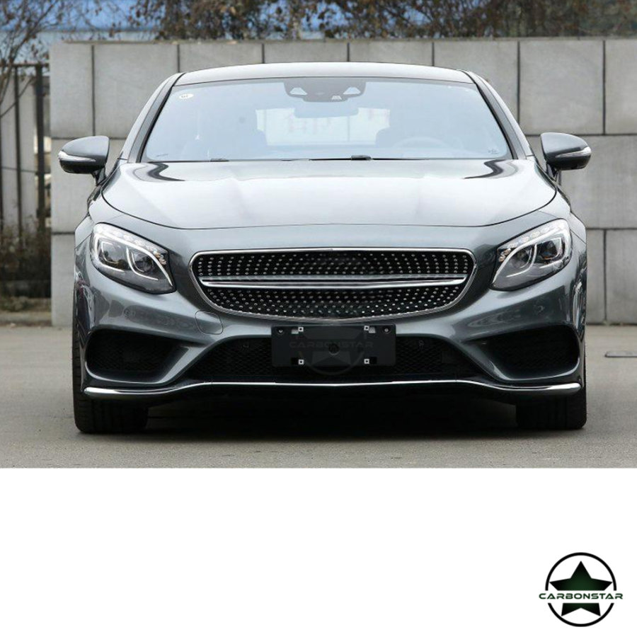 Cstar Carbon Gfk Frontlippe 3tlg. Typ B für Mercedes Benz W222 S500 S550 Coupe 2 Türer