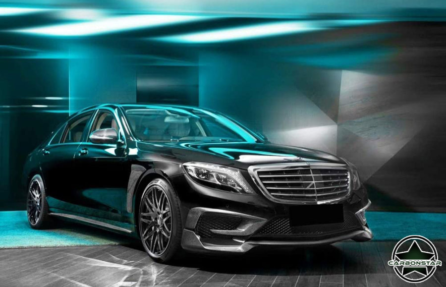Cstar Carbon Gfk Fins Abdeckung Stoßstange vorne für Mercedes Benz AMG 4 Türer Limo AMG / nur S63)