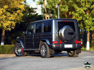 Cstar Carbon Stoßstange vorne + hinten  Abdeckungen für Mercedes Benz W463 G Klasse G63 AMG Paket