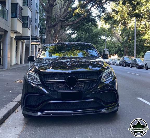 Cstar Carbon Gfk Frontlippe Spoiler für Mercedes Benz GLE W292 AMG GLE63 4 Türer