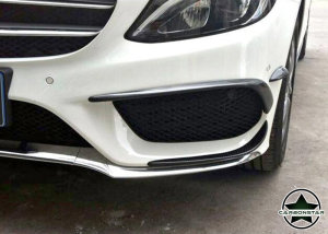 Cstar Carbon Gfk Canards Abdeckung Stoßstange vorne für Mercedes Benz W205 Limo AMG