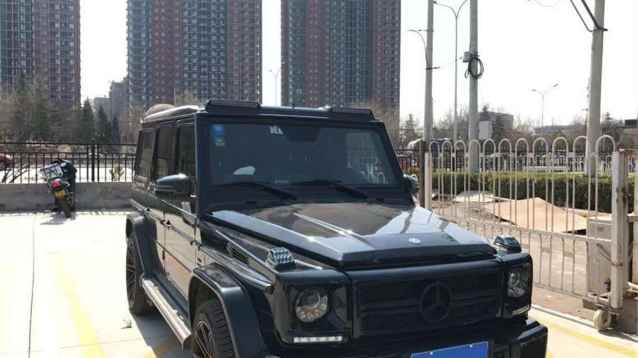 Cstar Voll Carbon Spoiler Dachspoiler LED B vorne für Mercedes Benz G Klasse W463