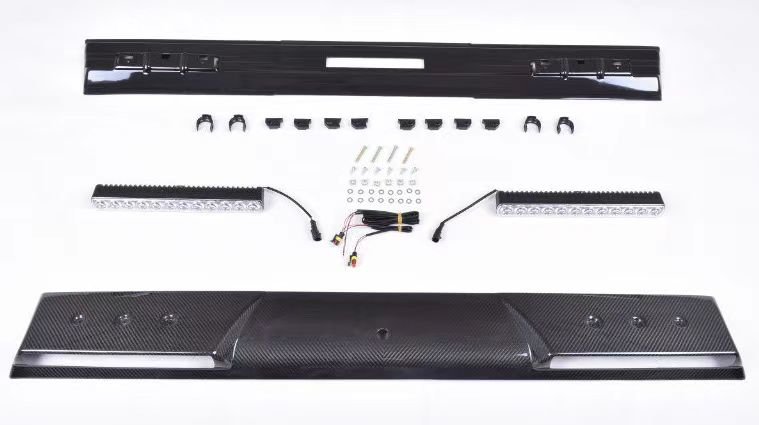 Cstar Voll Carbon Spoiler Dachspoiler LED B vorne für Mercedes Benz G Klasse W463