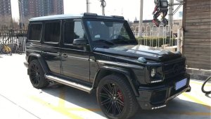 Cstar Voll Carbon Spoiler Dachspoiler LED B vorne für Mercedes Benz G Klasse W463