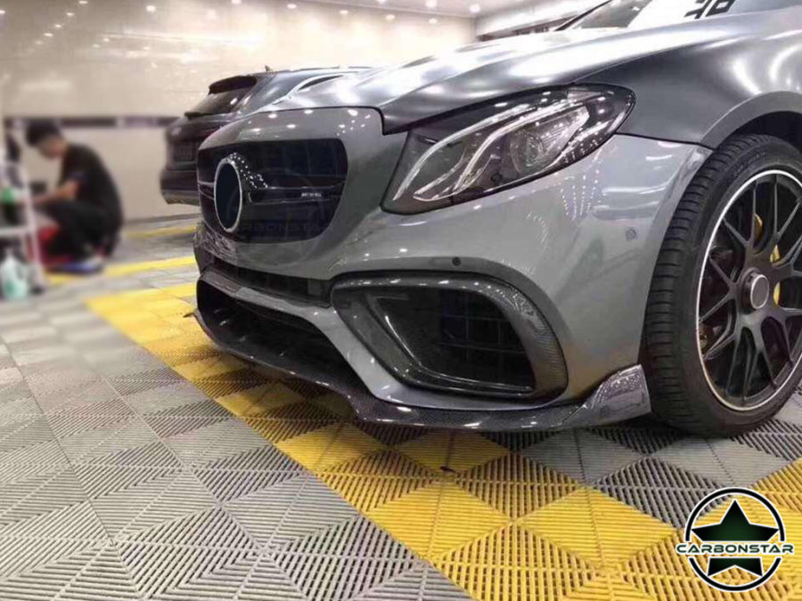 Cstar Carbon Gfk Stoßstange Abdeckung vorne Lufteinlass NSW für Mercdes Benz E Klasse W213 E63 AMG