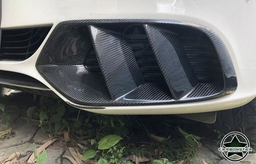 Cstar Carbon Gfk Lufteinlass Abdeckung vorne für Mercedes benz C Klasse W205 AMG