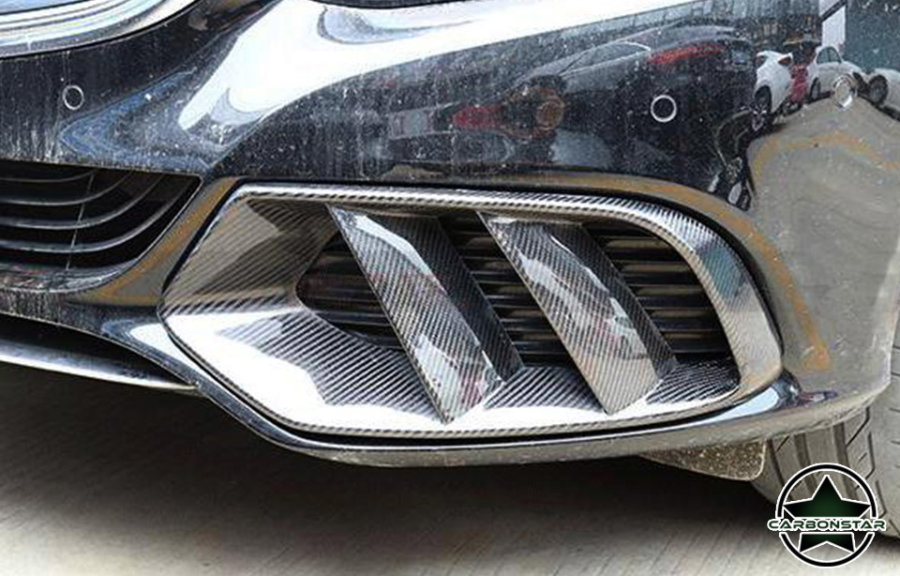 Cstar Carbon Gfk Lufteinlass Abdeckung vorne für Mercedes benz C Klasse W205 AMG