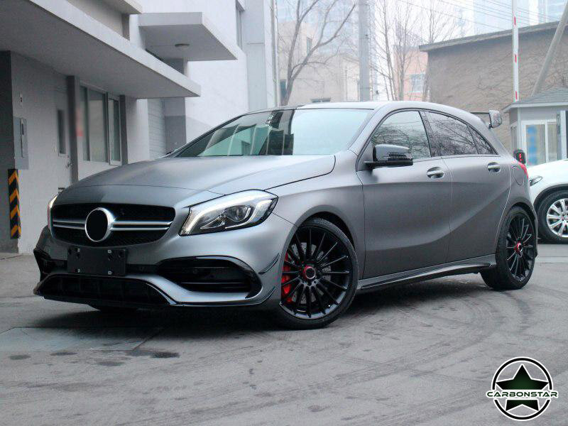 Cstar Gfk Frontlippe Canards Leisten vorne Paket für Mercedes Benz W176 A45 AMG Paket