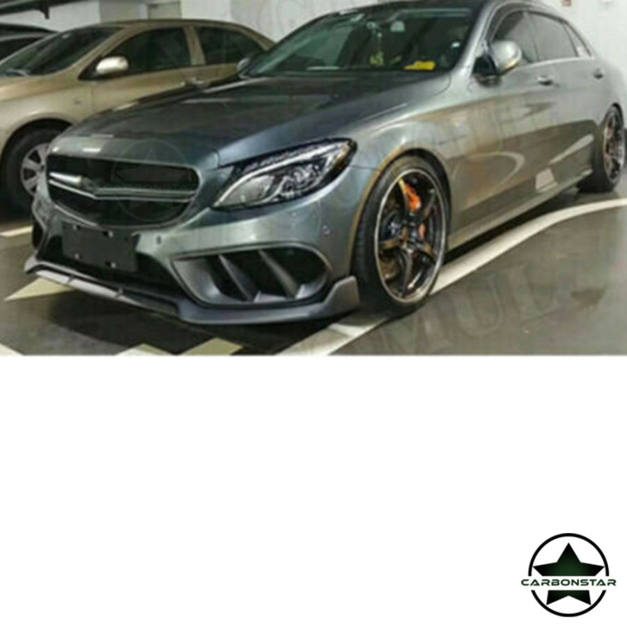 Cstar Gfk Abdeckung Cover Stoßstange vorne Lufteinlass NSW für Mercedes benz C Klasse W205 AMG