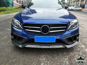 Cstar Gfk Abdeckung Cover Stoßstange vorne Lufteinlass NSW für Mercedes benz C Klasse W205 AMG