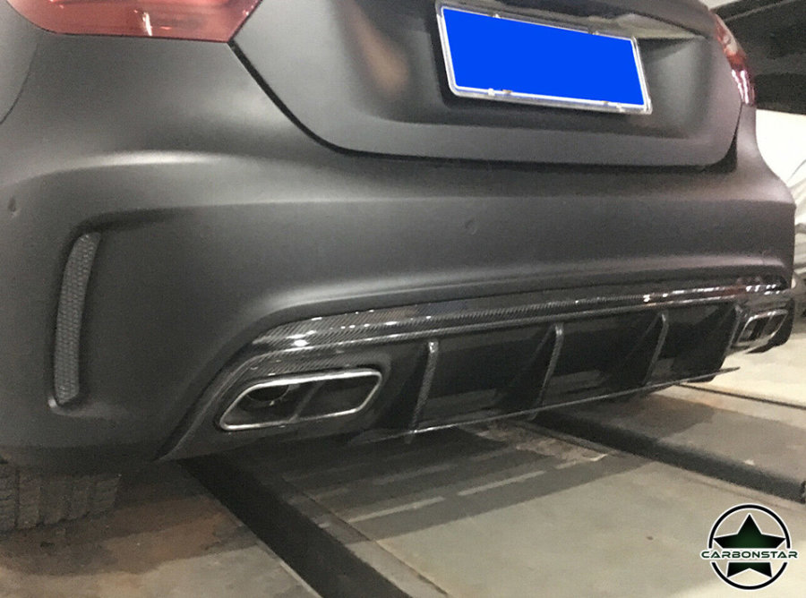 Cstar Carbon Gfk Heckdiffusor Diffusor für Mercedes Benz W176 A45 AMG Sport Paket