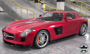 Cstar Carbon Gfk Splitter Fins Canards Stoßstange vorne für Mercedes Benz SLS AMG C197 R197 2009-2014