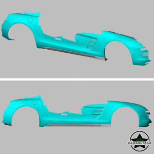 Cstar Carbon Gfk Seitenschweller für Mercedes Benz SLS AMG C197 R197 2009-2014