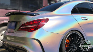 Cstar Carbon Gfk Heckspoiler Spoiler + Rote Linie für Mercedes Benz CLA W117 C17