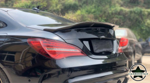 Cstar Carbon Gfk Heckspoiler Spoiler + Rote Linie für Mercedes Benz CLA W117 C17