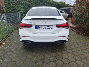 Cstar Carbon FRP Rear Spoiler PSM High Kick suitable for Mercedes Benz A W177 V177 Saloon A250e etc.