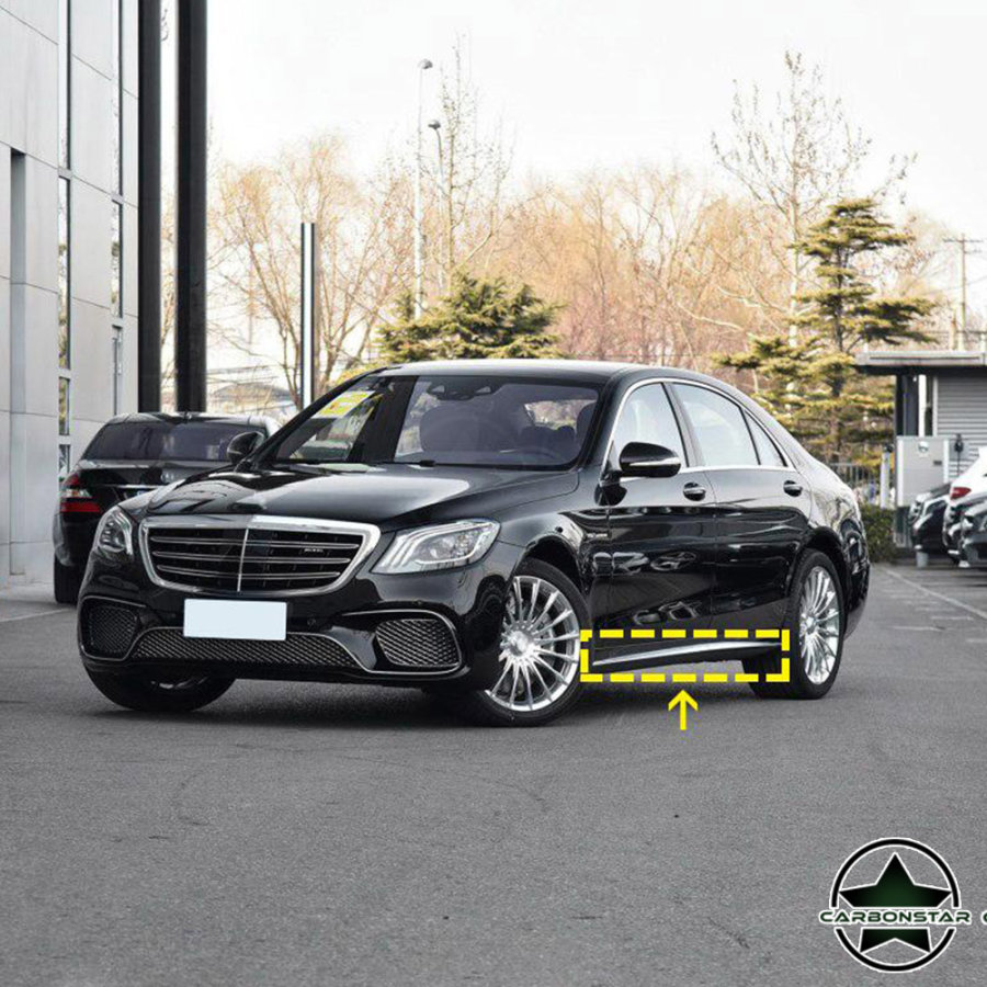 Cstar Carbon Gfk Seitenschweller f&uuml;r Mercedes Benz S W222 S400 S63 S65 AMG Limo 4 T&uuml;rer