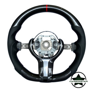 Cstar Carbon Lenkrad abgeflacht  passend für BMW M2 F87 M3 F80 M4 F82 F83 F20 F21 F22 F23 F45 F46 F30 F31 F34 F35 F32 F33 F36 F48 Competition