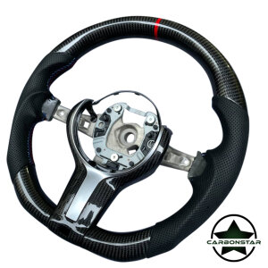 Cstar Carbon Lenkrad abgeflacht  passend für BMW M2 F87 M3 F80 M4 F82 F83 F20 F21 F22 F23 F45 F46 F30 F31 F34 F35 F32 F33 F36 F48 Competition