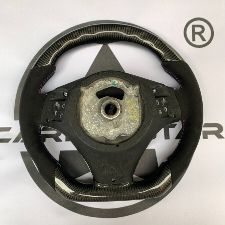 Cstar Carbon Alcantara Lenkrad Display passend für BMW E90 E91 E92 E93 E82 E88 E81 E87 + M3