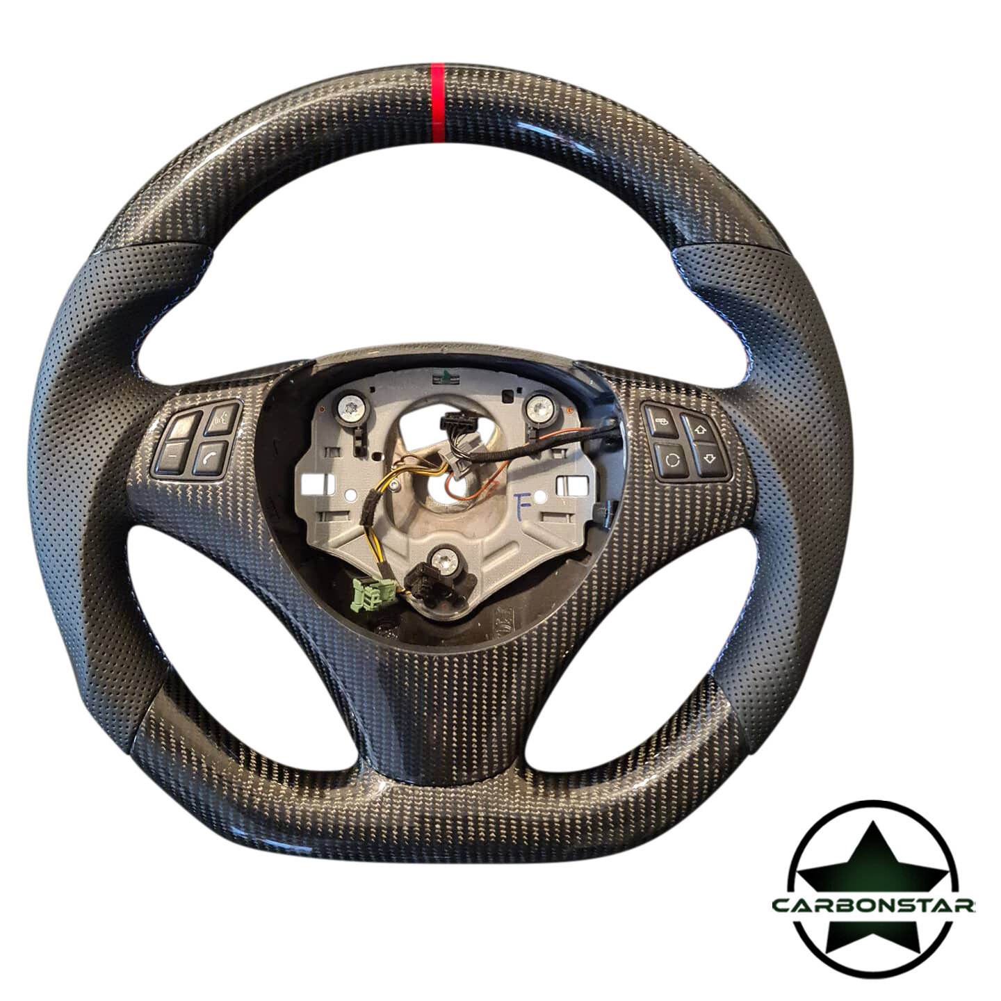 Cstar Carbon Lenkrad passend für BMW E90 E91 E92 E93 E82 E88 E81 E87 auch M3 (ohne Schaltwippen)