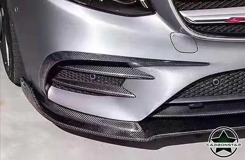 Cstar Carbon Gfk Canards Abdeckung Sto&szlig;stange vorne f&uuml;r Mercedes Benz W213 Limo