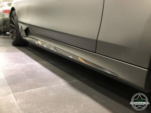 Cstar Carbon Gfk Seitenschweller für Mercedes Benz S Klasse W222 C217 S500 S550 S560 S63 S65 AMG 2 Türer 14-18