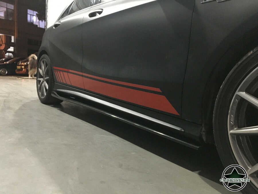 Cstar Carbon Gfk Seitenschweller für Mercedes Benz W176 A W117 CLA A45 CLA45 4 Türer