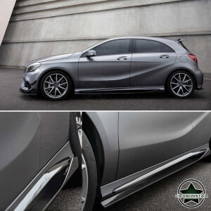 Cstar Carbon Gfk Seitenschweller für Mercedes Benz W176 A W117 CLA A45 CLA45 4 Türer