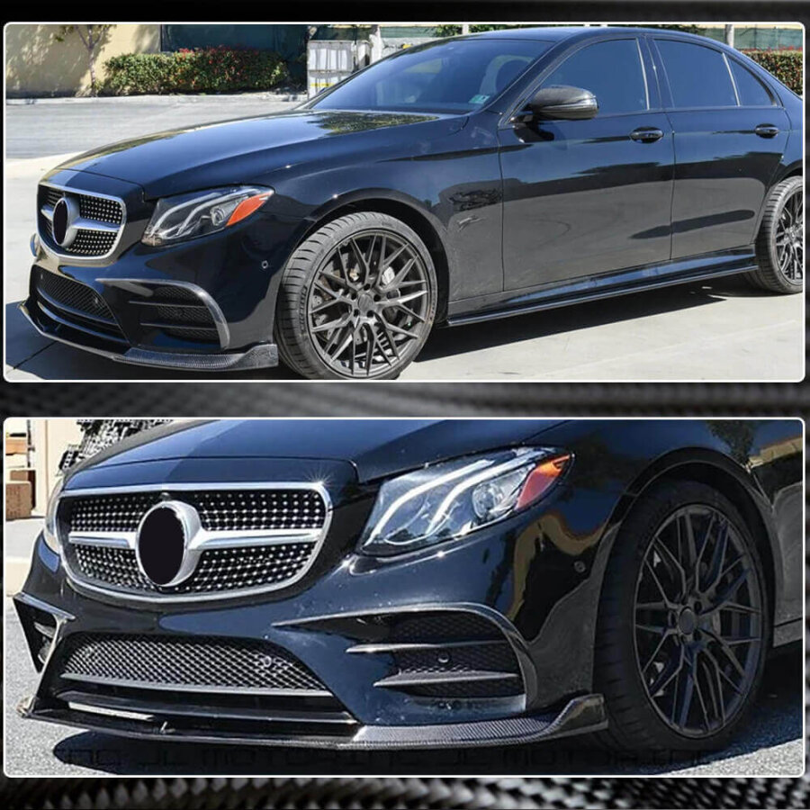 Cstar Carbon Gfk Frontlippe für Mercedes Benz E W213 AMG Limo E200 E250 E300 E400 E450 E43