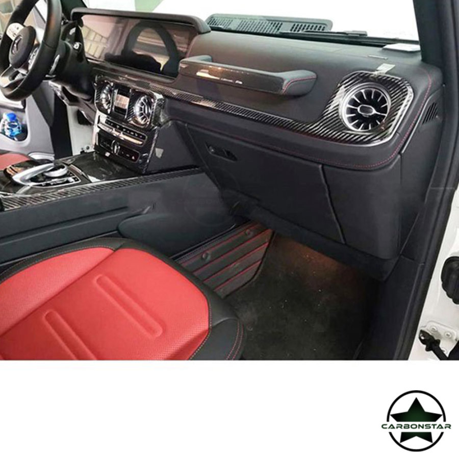 Cstar Carbon Innenraumleisten Interiorleisten Abdeckung Cover für Mercedes Benz G63 AMG G Klasse