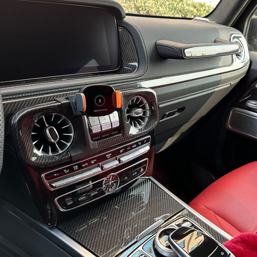 Cstar Dry Carbon Innenraumleisten COVER (Kleben) für Mercedes Benz ALLE W463A (W464) G63 AMG G Klasse
