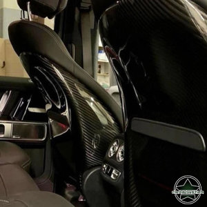 Cstar Carbon Gfk Sitzabdeckung Sitz Cover Seat Abdeckung f&uuml;r Mercedes Benz G Klasse G63 W463 ab 2019