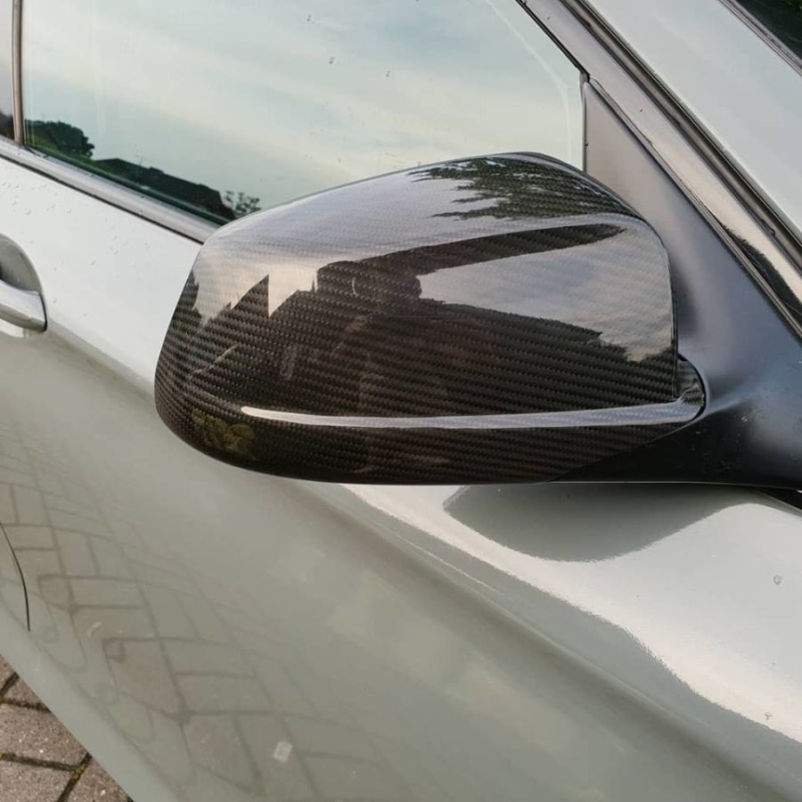 Cstar Carbon Gfk Spiegelkappen Austausch Spiegel passend für BMW F10 F11 F18  2010-2014 VFL