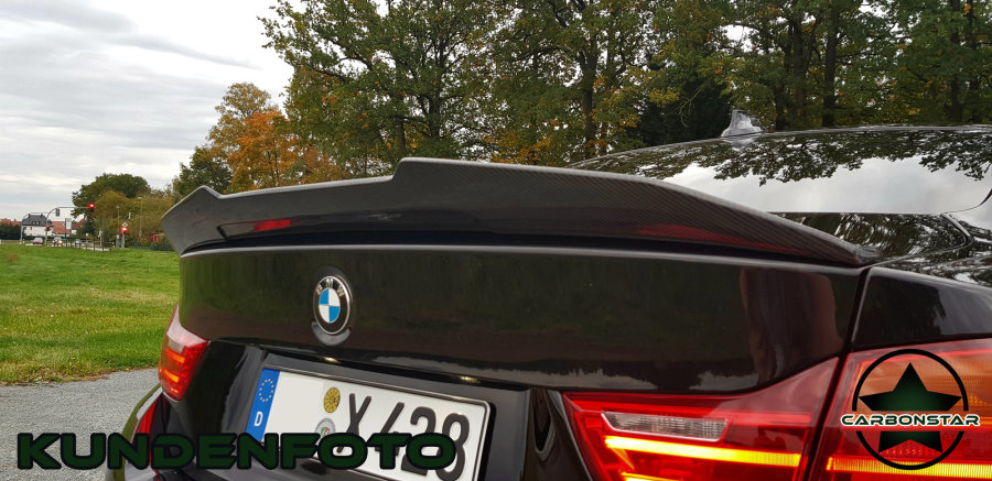 Cstar ABS Heckspoiler Hochglanz Schwarz - PSM Style passend für BMW F32