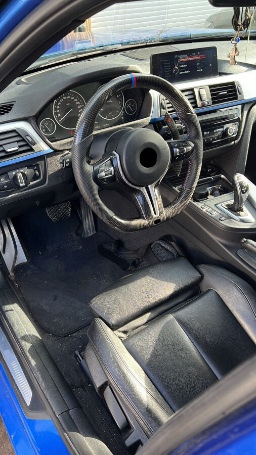 Cstar Carbon Lenkrad OEM Spange Silber Carbon passend...