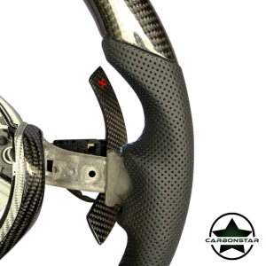 Cstar Carbon Lenkrad OEM Spange Silber Carbon passend für BMW M2 F87 M3 F80 M4 F82 F83 F20 F21 F22 F23 F30 F31 F32 F33 F36