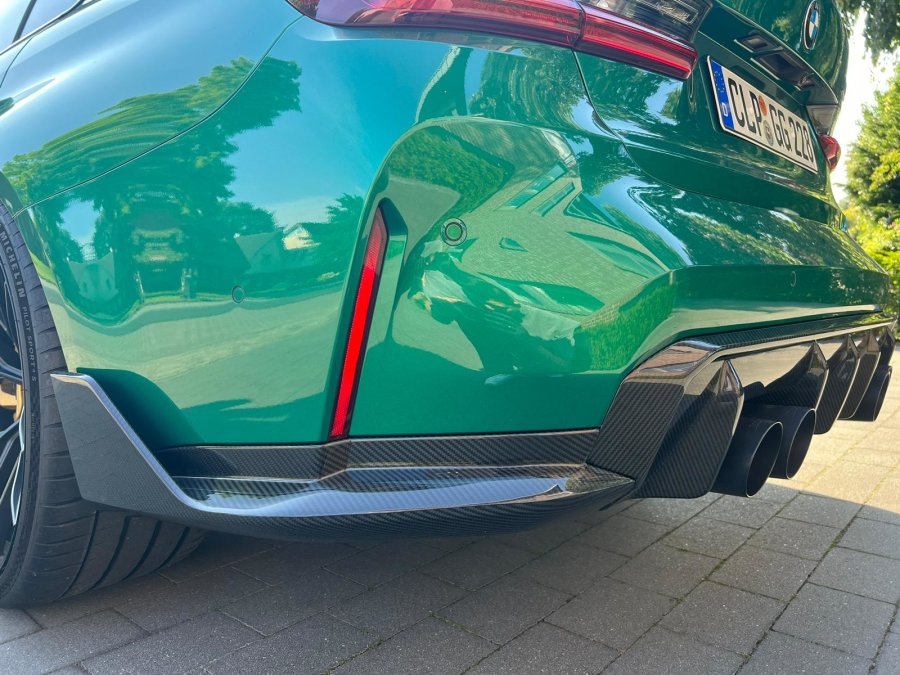 Cstar Voll Carbon Paar Performance Splitter Winglet Stoßstange hinten passend für BMW G80 M3