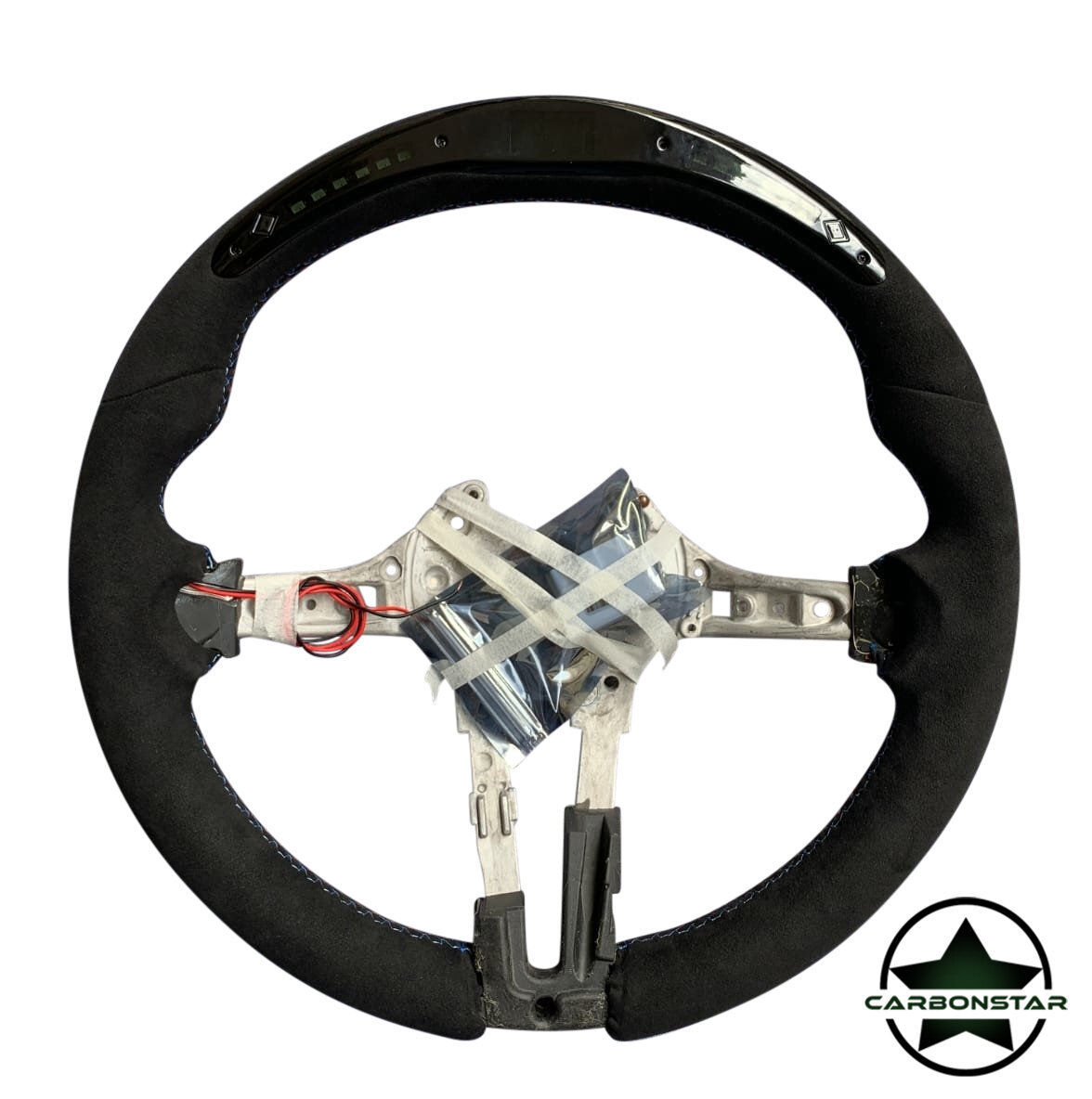 Cstar Sportlenkrad Alcanntara + Display passend für BMW F87 M2 F80 M3 F82 F83 M4 F20 F21 F22 F23 F45 F46 F30 F31 F34 F35 F32 F33 F36 F48